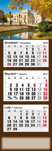 Plakat Polski_Kalendarz 12 III - ŁAZIENKI 2017 wizualizacjaII