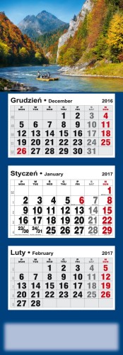 Plakat Polski_Kalendarz 14 III - PORZEŁOM DUNAJCA 2017 wizualizacja